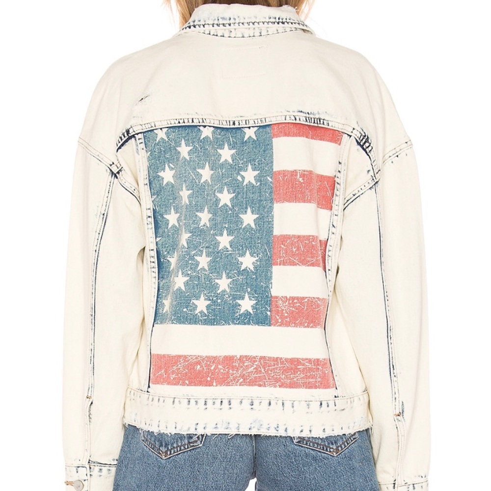 Blank NYC American flag denim jacket *SOLDOUT*